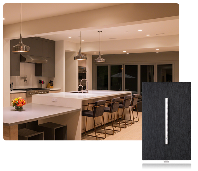 Ketra Lighting Dimmer Example In A Kitchen Setting