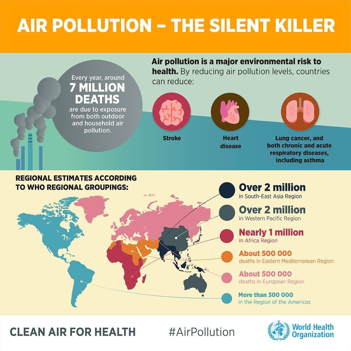 WHO Air Pollution Facts Infographic